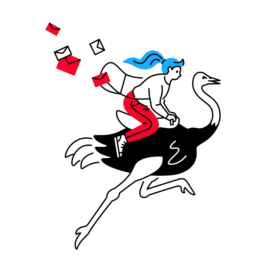 illustration for email newsletter signup